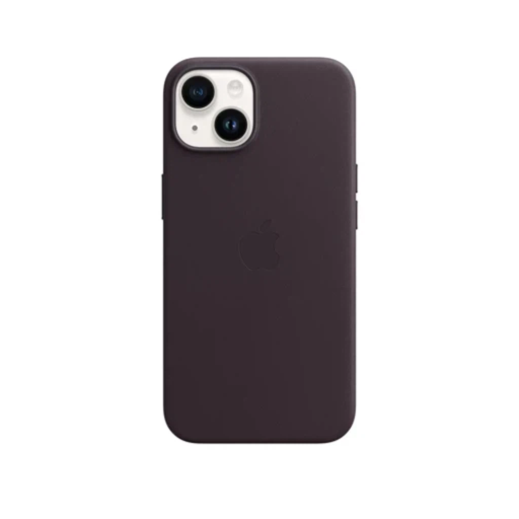Чехол Leather Case MagSafe для iPhone 15 Plus
